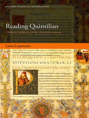 cover image of Reading Quintilian